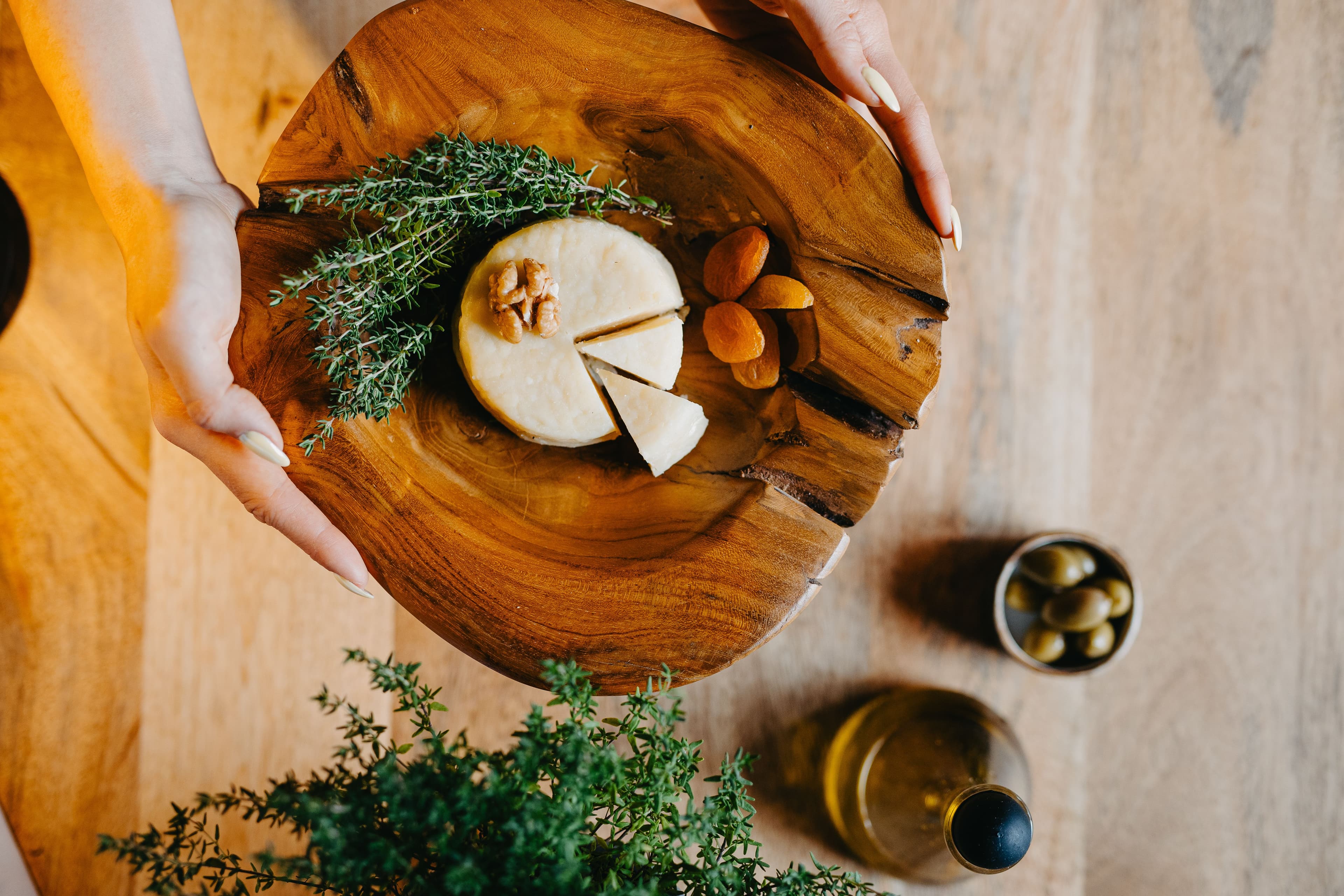 Fresh and soft local cheeses
