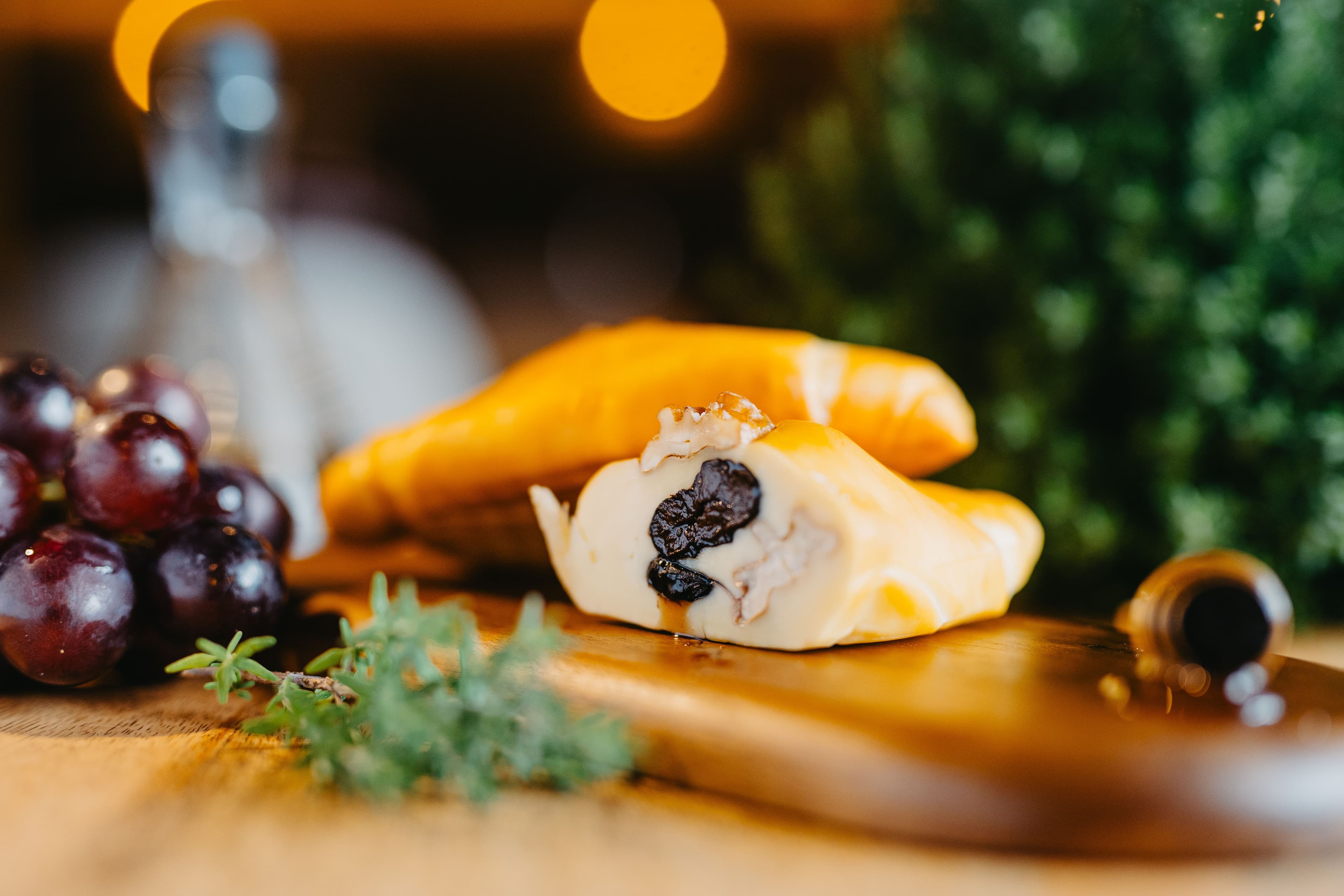 Close-up of handcrafted local cheese