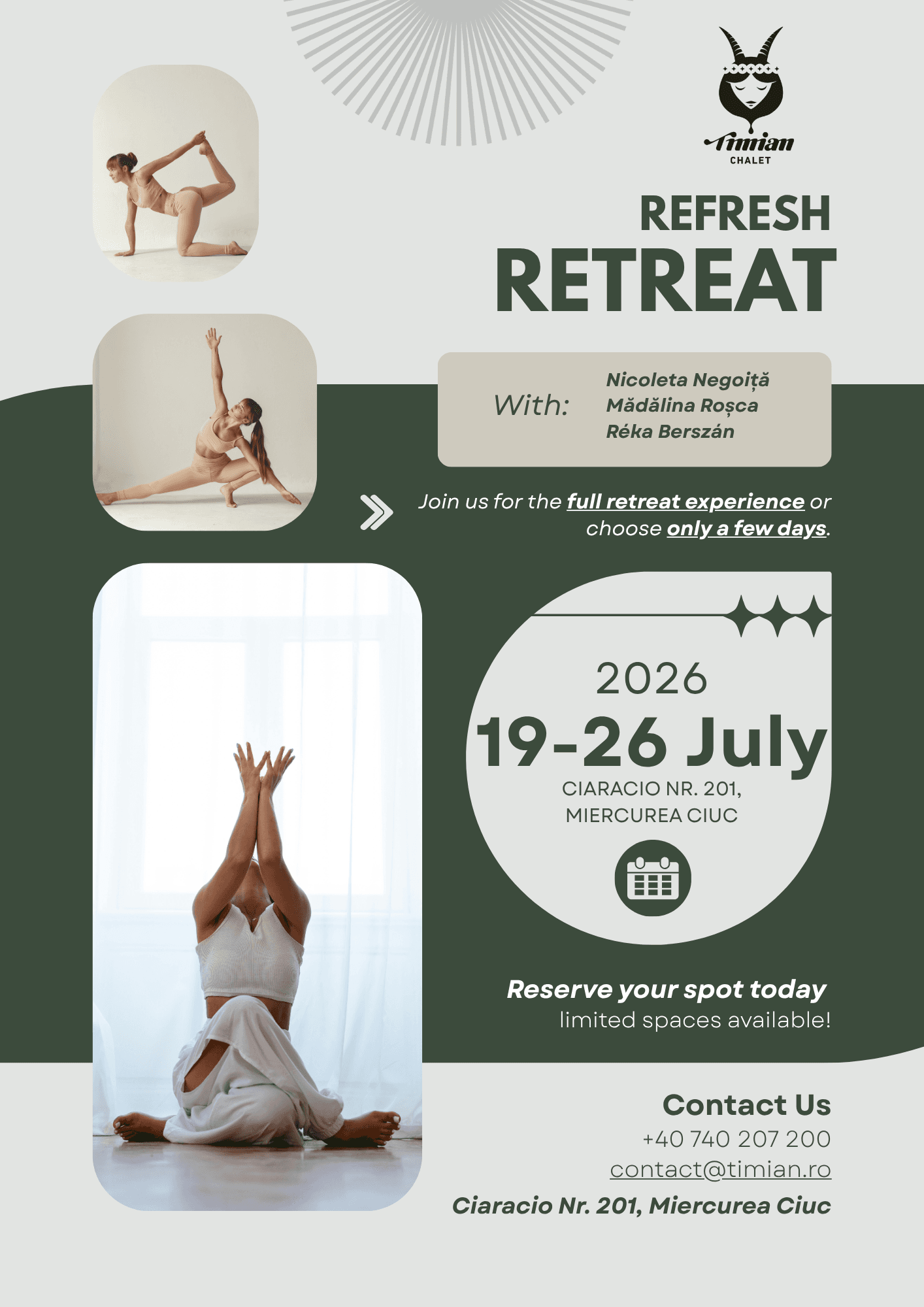 Refresh Retreat flyer