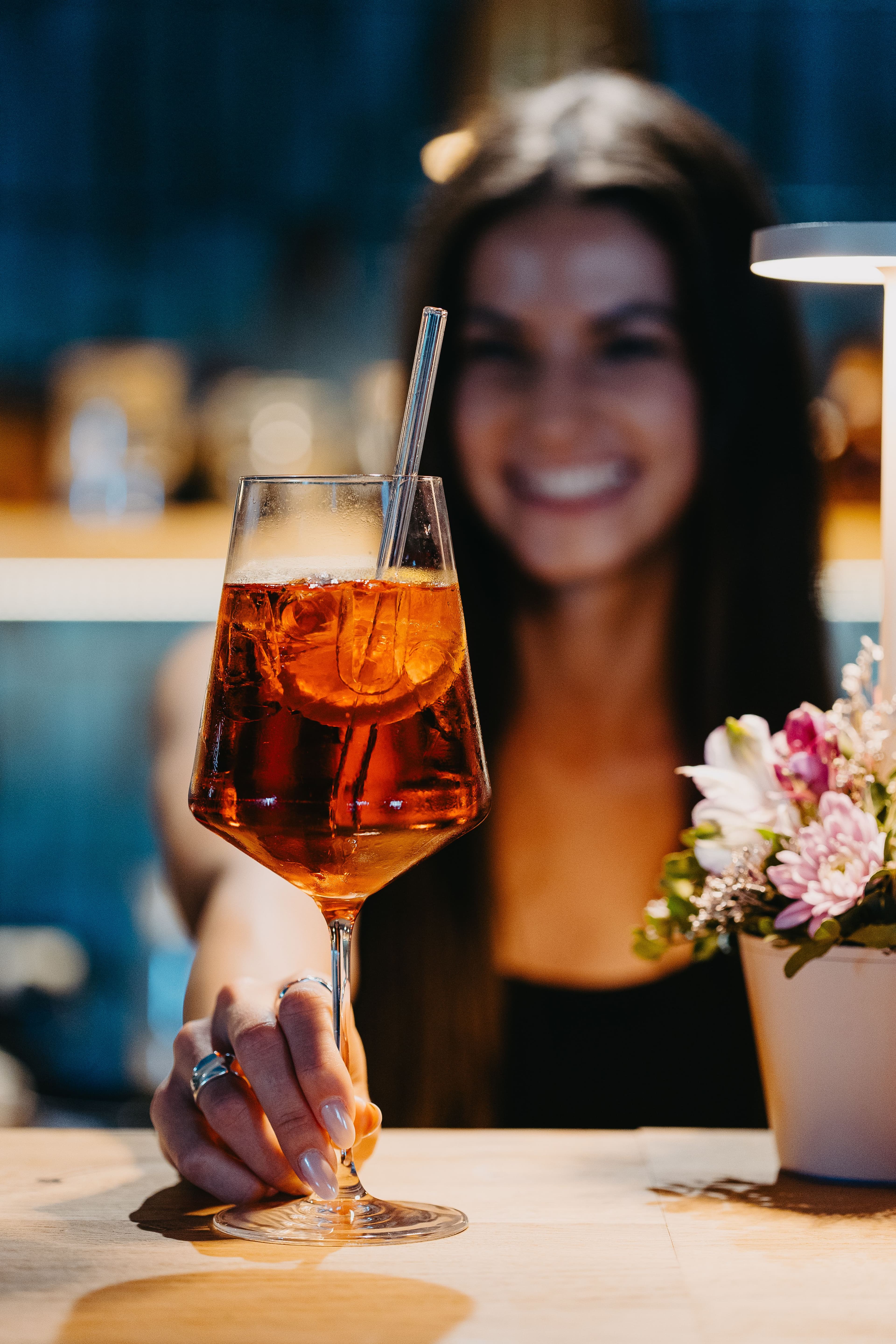 Fresh local ingredients arranged on a rustic wooden table